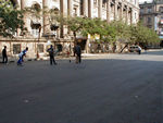 Kids playing cricket.  A sight one sees everywhere.