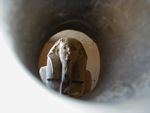 Looking into Doser's serdab.  Serdabs allowed the pharaoh's ka to communicate with the outside world.