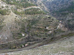 Looking across the valley at terraced fields