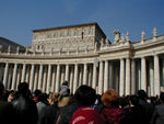 Looking up at the Pope's window