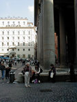 Tourists in front of the Pantheon