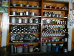 Dishes on display, as they are at every bhatti, at our lunch place