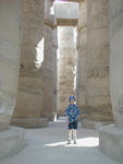 Inside the Great Hypostyle Hall.  In many other places, pillars are used for support and the point was to create a large open space.  Here, the pillars themselves occupy a great deal of the space and block most sightlines.  There is no "court" or space, merely a large room packed with enormous pillars.  It is disorienting and stunning.  