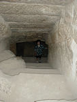 Maggie in one of the other tombs in the valley
