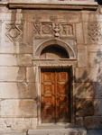 Part of Monica's door collection.  This one is from the 12th-century Mitr&oacute;polis, &Aacute;yios Elefth&eacute;rios, one of three genuine Byzantine churches that still survive.