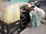 Negotiating with a rickshaw