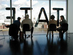 The top of the Tate Modern, looking out at St. Paul's