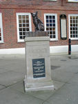 Statue of Johnson's cat